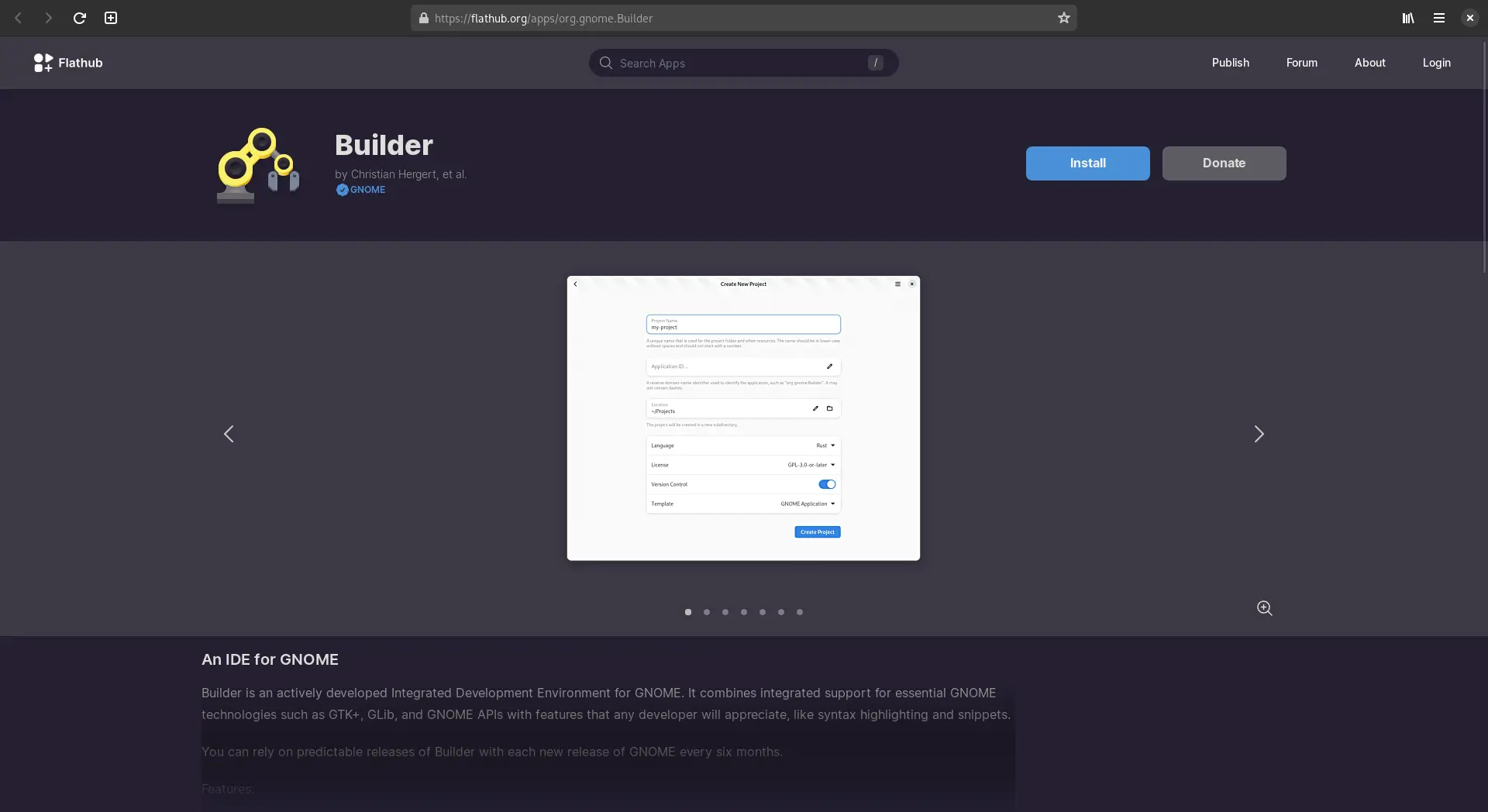 Gnome Builder o IDE para desenvolvimento de aplicativos GTK